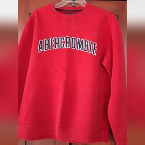 Abercrombie and Fitch Red Men's Sweatshirt